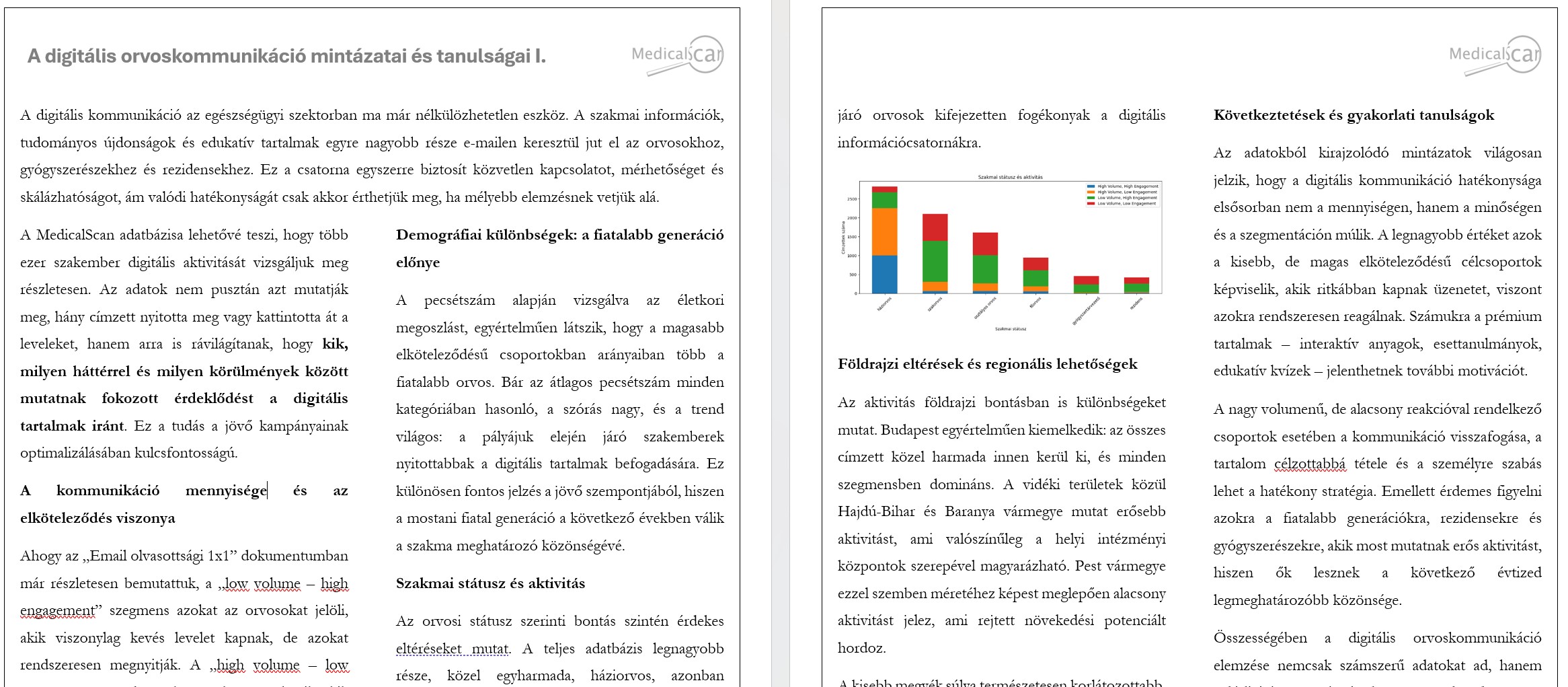 A digitális orvoskommunikáció mintázatai és tanulságai I.